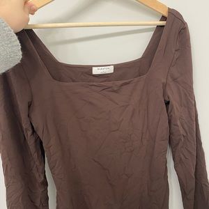 Aritzia Contour square neck bodysuit